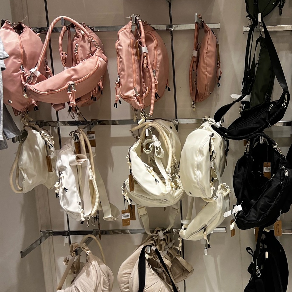 Stylish Women's Bag in Black, Pink, Olive and Cream